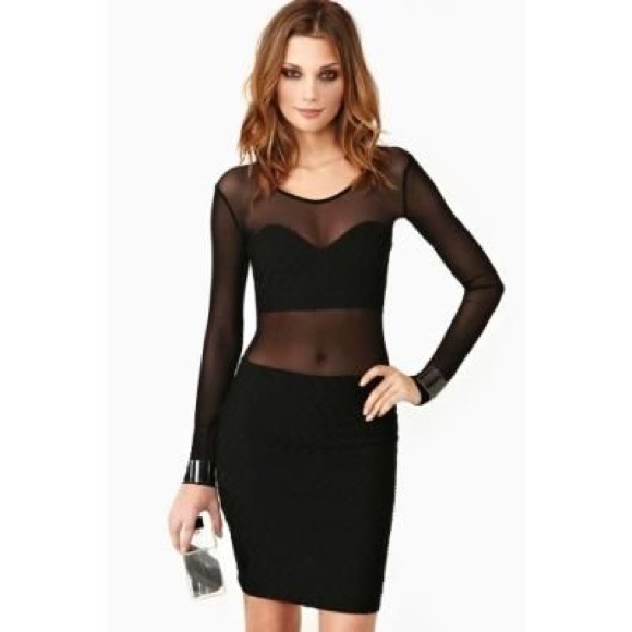 Nasty Gal Mesh Dress - Picture 2 of 4